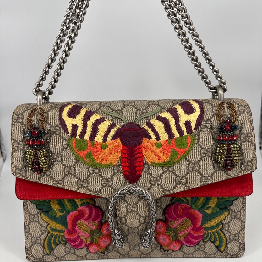Gucci Dionysus GG Medium Moth Beetle Shoulder Bag - Picture 2 of 5